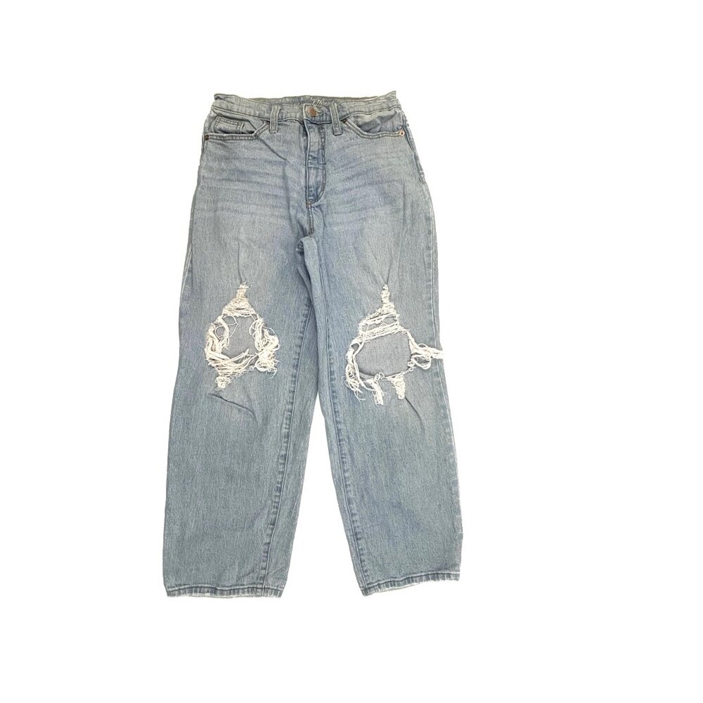 Universal Thread Vintage Straight Distressed Women's size 4 Blue Denim Jeans